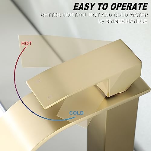 Vessel Sink Faucet with Gold Finish