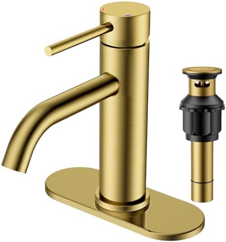 FORIOUS Gold Bathroom Faucets
