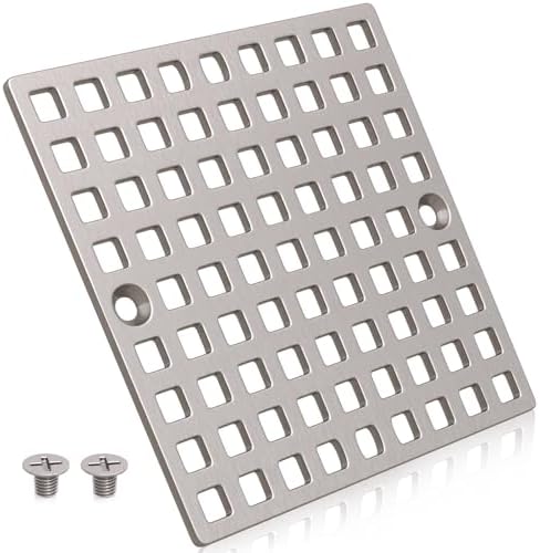 4 Brushed Nickel Shower Drain Cover