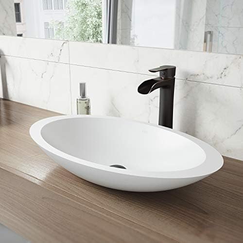 VIGO Niko 115 Single Handle Vessel Faucet in Antique Rubbed Bronze USA Made