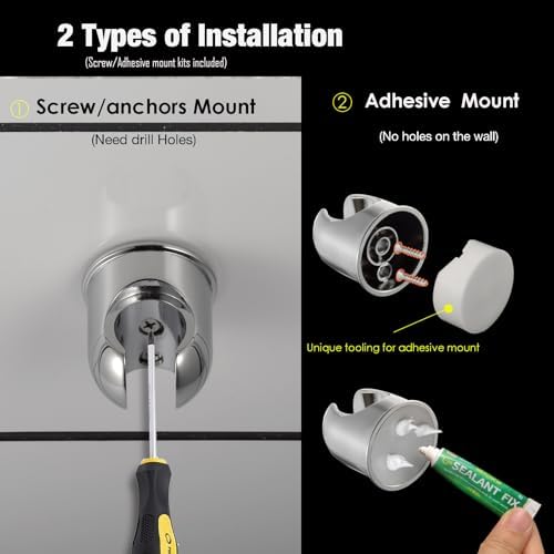 Durable Metal Shower Holder for Installers