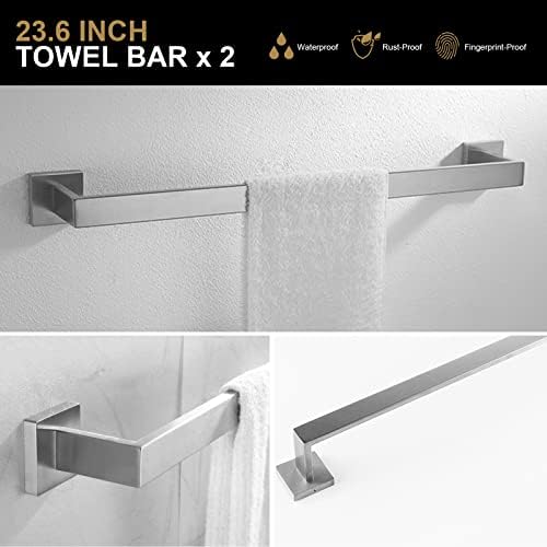 Luxury Brushed Nickel Bathroom Faucet Set for Home Bath