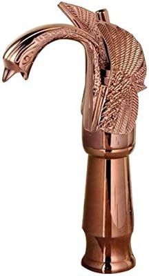 _Tall Antique Copper Faucet Single Handle Bathroom Faucet