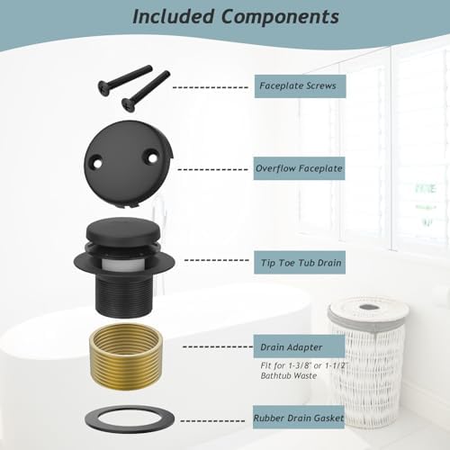 Tip-Toe Bathtub Drain Kit
