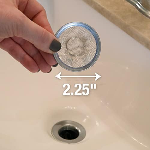 2 in Mesh Bathroom Sink Strainer Stainless Steel