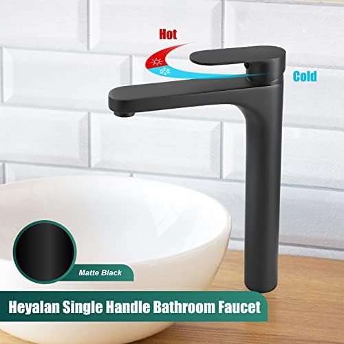 Modern Black Vessel Sink Faucet