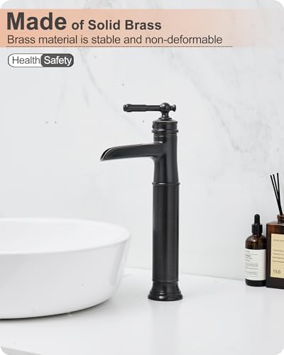 Stunning Vessel Faucet Flowing Waterfall in Oil Rubbed Bronze