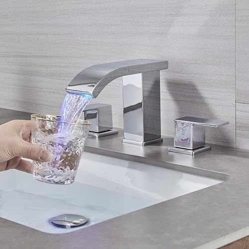 Luxury LED Waterfall Bathroom Faucets