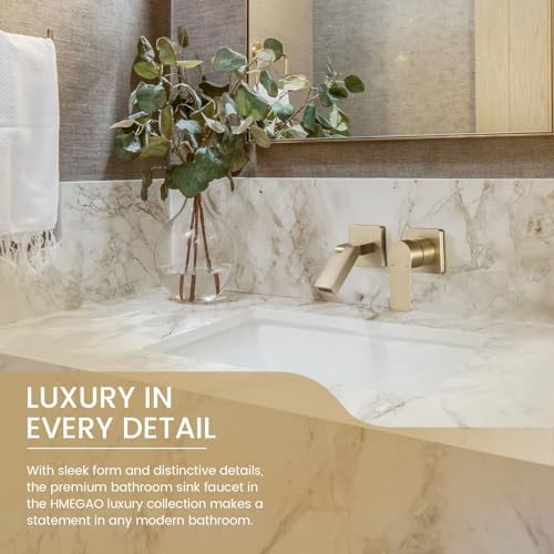 Wall-Mounted Bathroom Faucet 180 Rotatable Solid Brass Faucet