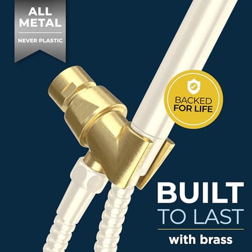 Durable Adjustable Handheld Shower Arm Holder with Universal Bracket for Home Use