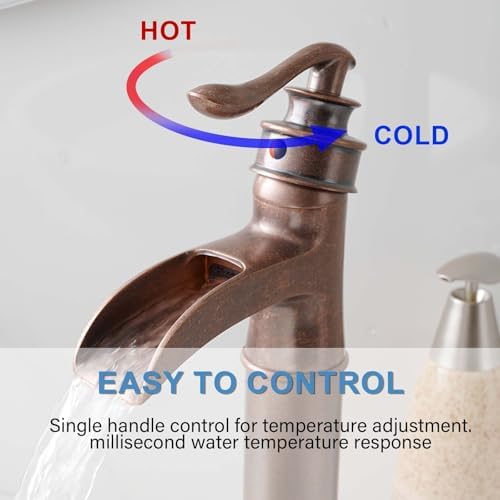 Homevacious Tall Copper Bathroom Faucet