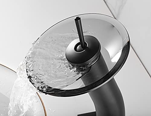 Stunning Black Faucet with Waterfall Flow
