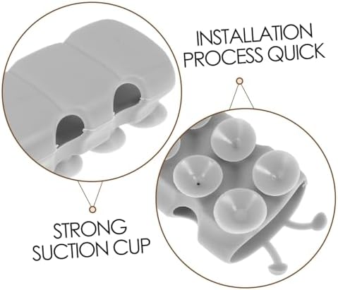2pc Adjustable Shower Holder with Suction Cup