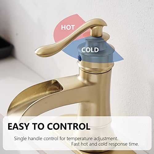 Stunning Gold Faucet Waterfall Design