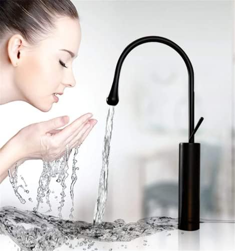 Matte Black Touch-Spacious Vessel Faucet