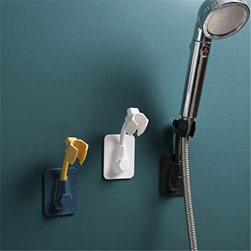 Adjustable Wall-Mounted Shower Holder for Bathroom White