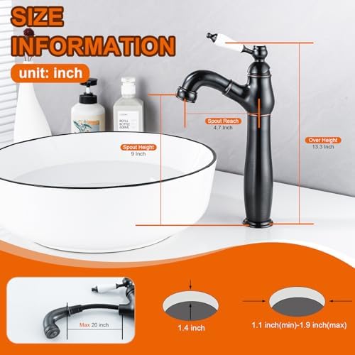 Oil-Rubbed Bronze Vintage Faucet