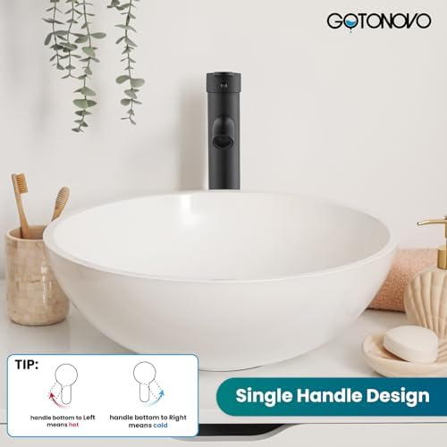 Single Handle Matte Black Bathroom Faucet