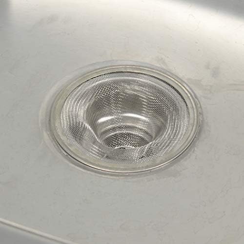 2 in Mesh Bathroom Sink Strainer Stainless Steel