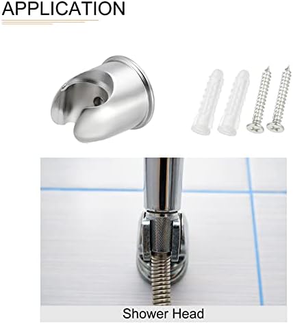 DTGN 2-Pack Silver Tone 173x185 Shower Head Holders