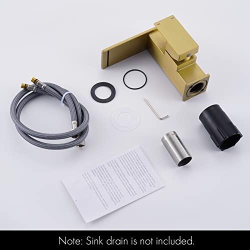 KES Brushed Gold Bathroom Faucet Durable Touch On Faucet for Your Bathroom