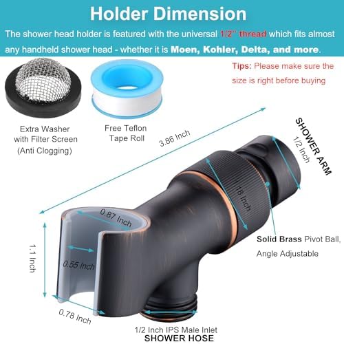 versatile shower holder