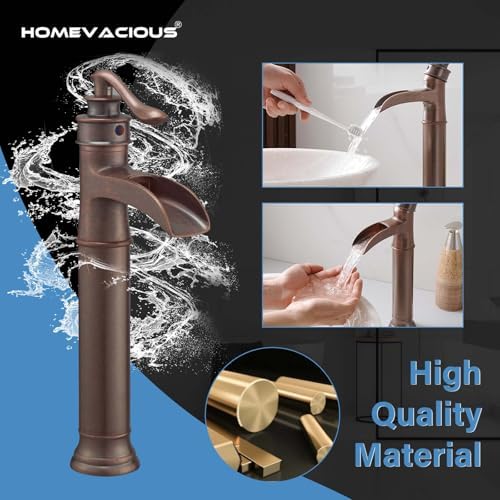 Homevacious Tall Copper Bathroom Faucet