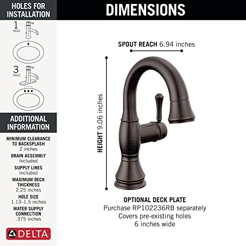Delta Faucet Cassidy Bronze Simple Fixtures For Smooth Bathroom Experience
