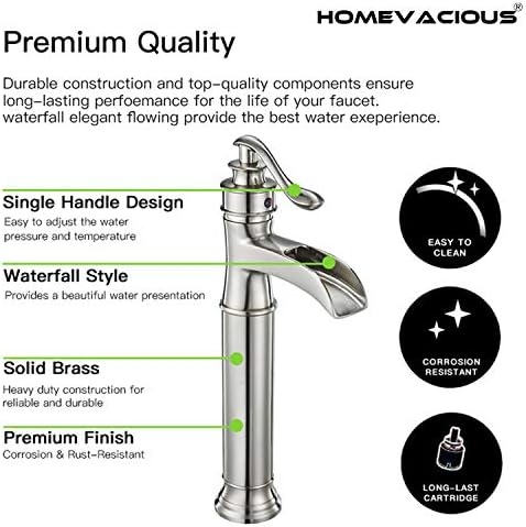 Homevacious Tall Faucet - Waterfall Design