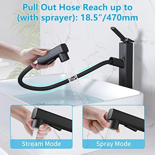 MIAOHUI Tall Bathroom Sink Faucet
