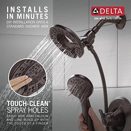 Delta In2ition 2-in-1 Dual Shower Head with Oil Rubbed Bronze