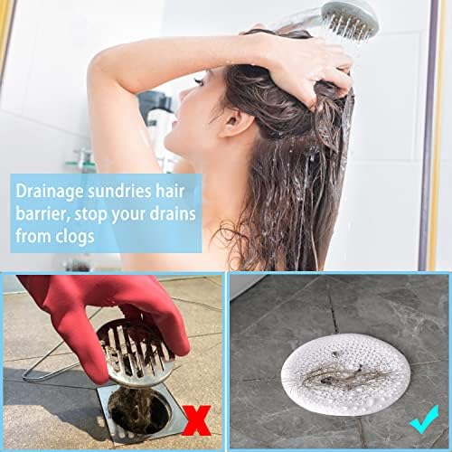 2-Piece Silicone Drain Hair Catchers