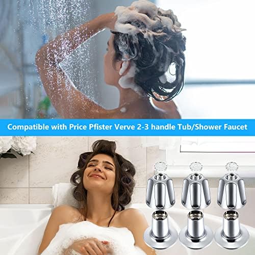 Enhon Verve Tub Shower Faucet 3-Handle Repair Kit Chrome