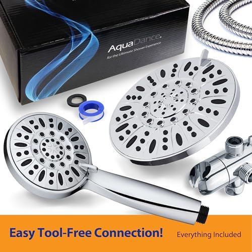 AquaDance 7 Premium High Pressure 3-Way Rainfall Shower Combo