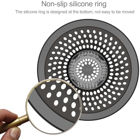 LEKEYE Detachable Shower Drain Hair Catcher