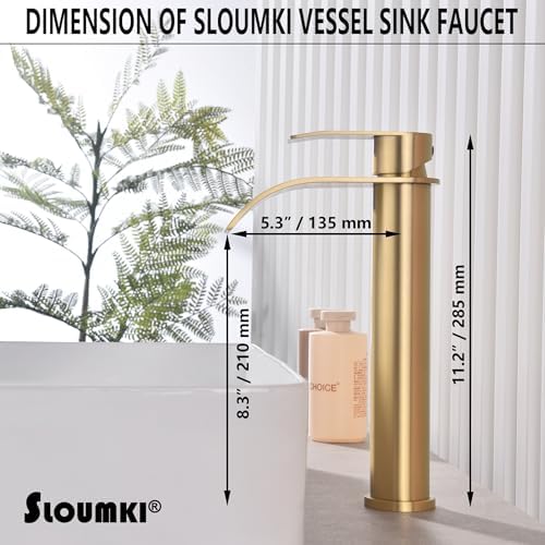 Single-Handle Gold Faucet Modern Touch Faucet