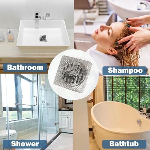 10-Piece Disposable Hair Catcher 10 Pack for Shower Drains