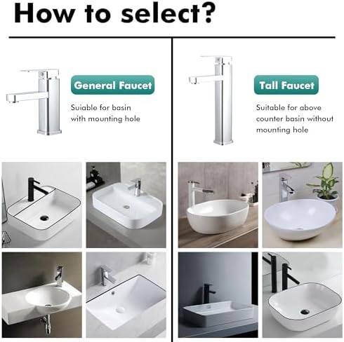 LEADAHEAD 24Inch Chrome Bathroom Sink Faucet with Touch Technology 24Month Warranty