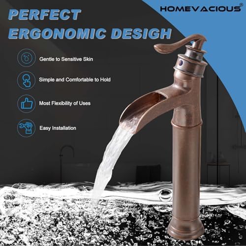 Homevacious Tall Copper Bathroom Faucet