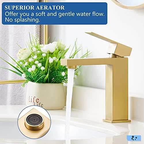 Tohlar Gold Single Handle Faucet
