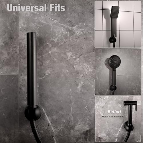 RIVOODS All Metal Handheld Shower Wand Holder