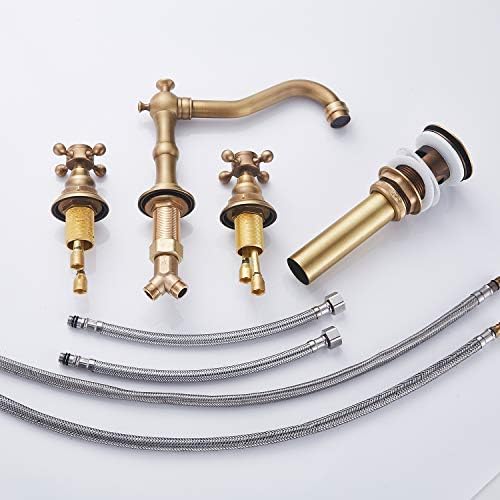 GGStudy 8-inch 2 Handles 3 Holes Bathroom Sink Faucet
