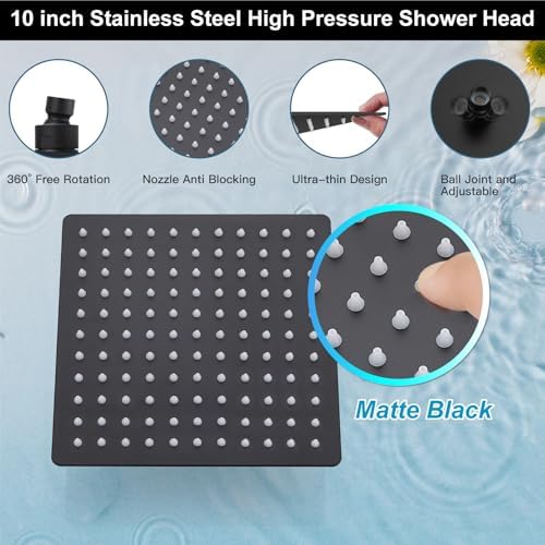 Midanya Rain Shower System Square Rainfall