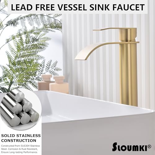 Single-Handle Gold Faucet Modern Touch Faucet