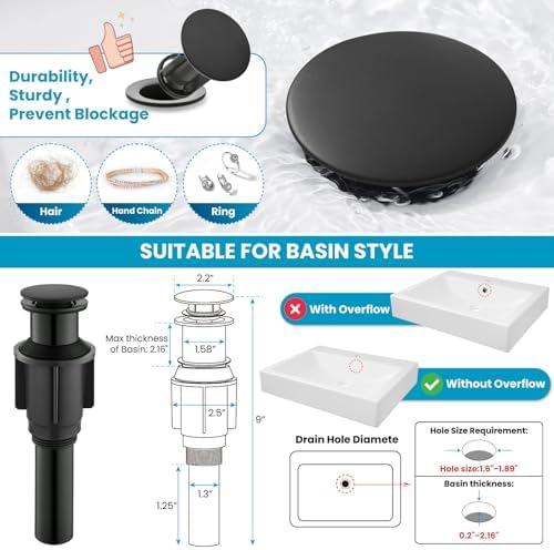 GotOnovo Vessel Sink Faucet