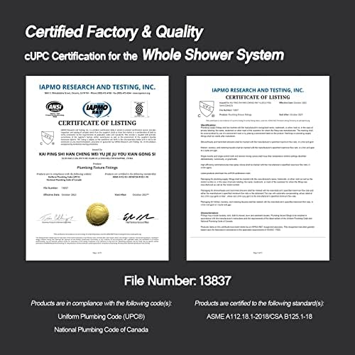 12-inch Black Shower System Set