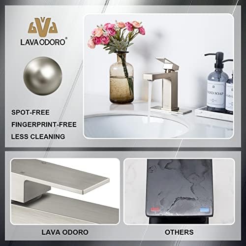 Luxury Brushed Nickel Bathroom Faucet Set for Home Bath