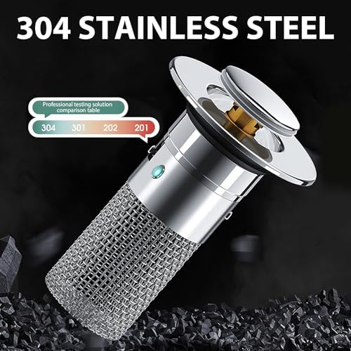 Premium 2pc Bathroom Sink Stopper Hair Strainer Stainless Steel