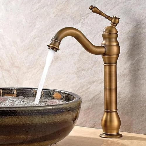 Antique Brass 360 Swivel Bathroom Faucet