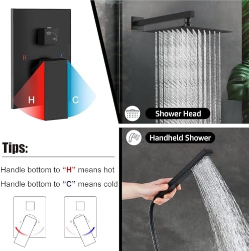 Midanya Rain Shower System Square Rainfall